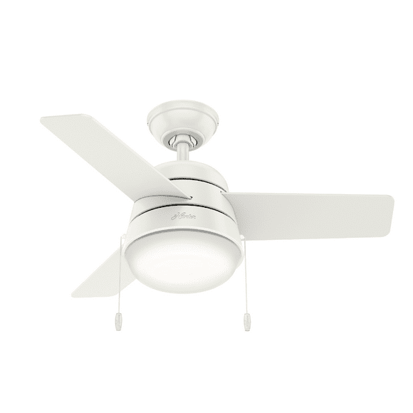 Ventilador de Techo Hunter Aker Blanco con Luz 36 Pulgadas Hunter Fan NA