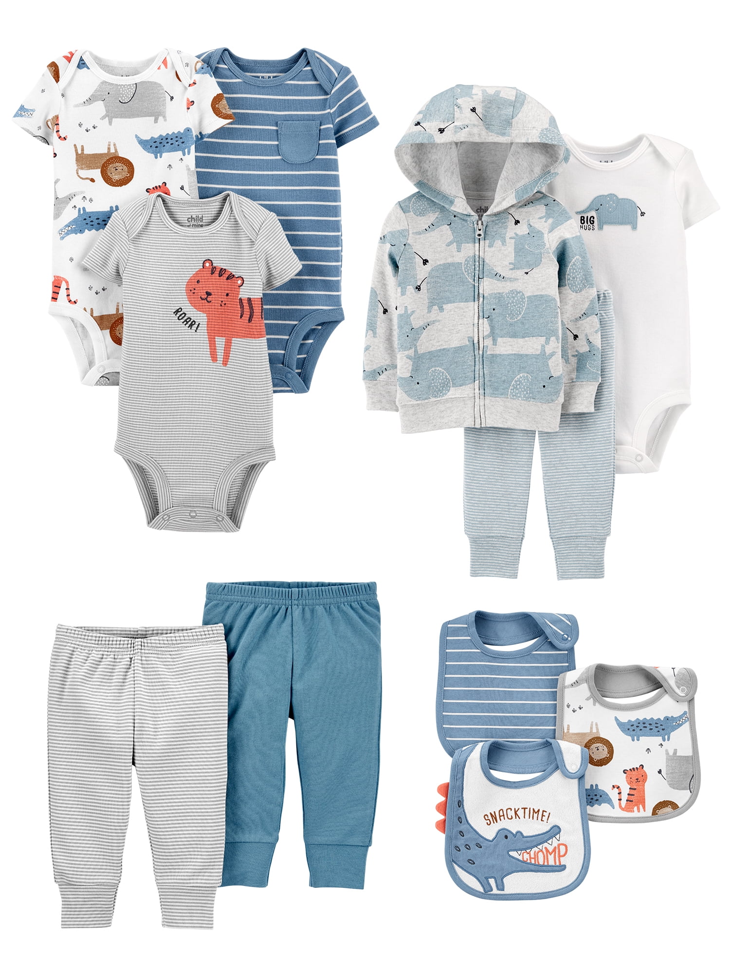 Carter's Child of Mine Baby Boy Baby Shower Layette Set, 11-Piece ...