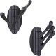 thumbnail image 1 of Towel Hook Matte Black 2 PCS, Metal Swivel Folding Robe Hook, Hand Towel Holder, Heavy Duty Clothes Hanger for Bathroom RV Wall Mount, 1 of 4