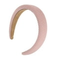 thumbnail image 4 of 1 Pc Fashion Simple Elegant Twill Headband for Women for Girls 6.50"x5.91" Pink, 4 of 4