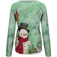 thumbnail image 4 of GHSDFBB Chandails de Noël pour Femmes Mode Loisirs Imprimé Graphique Manches Longues Hauts Mignons Chandail en Molleton Col Rond Cadeau de Noël, 4 of 5