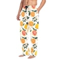 thumbnail image 2 of FORMRS Mens Pajama Pants with Pockets Sleepwear Lounge Bottoms Sizes S-2XL, Orange Slices, 2 of 7