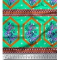 thumbnail image 3 of oneOone Cotton Flex Fabric Geometric|Leaves & Floral Panel Decor Fabric Printed BTY 40 Inch Wide, 3 of 3