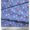 thumbnail image 3 of Soimoi Poly Georgette Fabric Book,Magnifier & Telescope Education Theme Print Sewing Fabric Yard 52 Inch Wide, 3 of 3