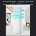 thumbnail image 6 of Floleo Automatic Trash Can Bathroom Touchless Motion Sensor Small Garbage Can With Lid Smart Electric Plastic Garbage Bin For Living Room Bedroom Office Kitchen, 6 of 7