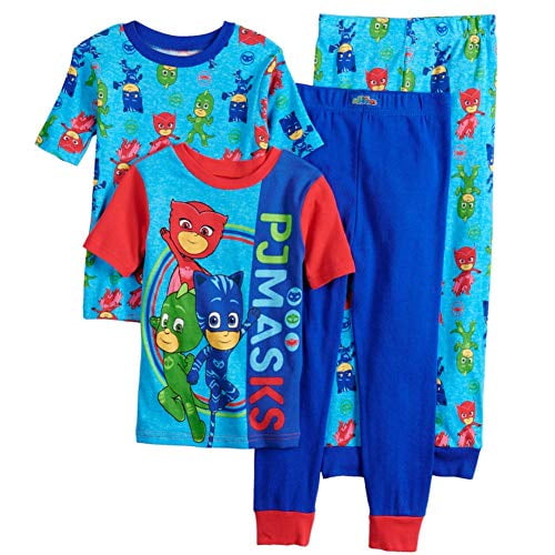 PJ Masks Boys' 4Piece Cotton Pajama Set