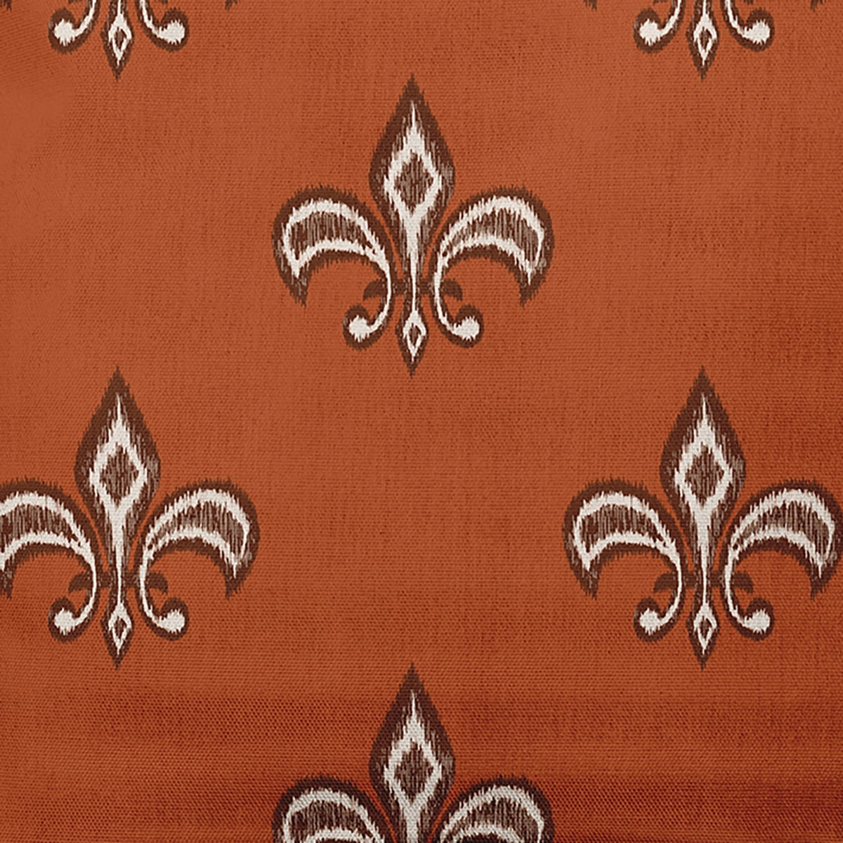 Simply Daisy 20" x 20" Fleur de Lis Decorative Throw Pillow, Sienna