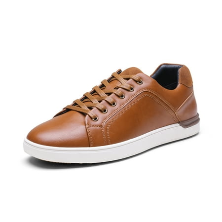 BRUNO MARC Men s Fashion Sneakers Comfort Lace-up Casual Shoes PU Skate Shoes SBFS211M BROWN Size 11
