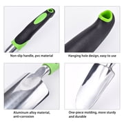 Lnrkai Garden Trowel Hand Shovel, 11.8 Aluminum Alloy Wide Shovel for Planting Transplanting Weeding Moving, Gardening Hand Tools, Green