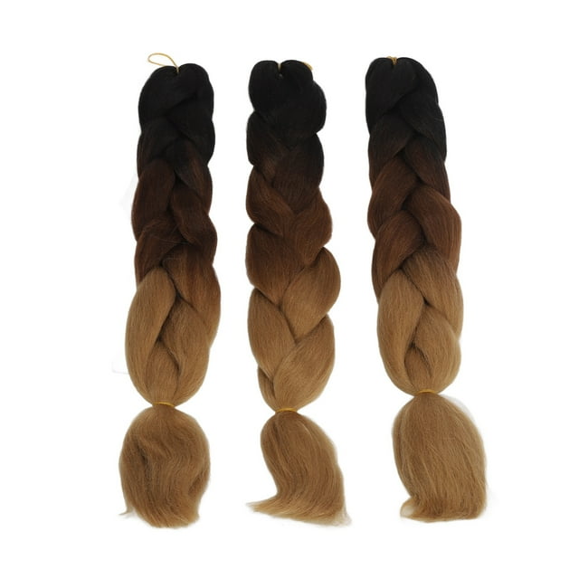 Fibra de cabello trenzado, 3 piezas C14 Rastas de cabello Cabello trenzado Extensiones de cabello trenzado Fiberx Rendimiento confiable