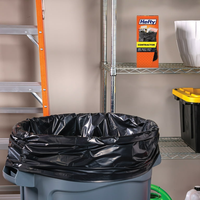 Hefty 45 gallon contractor bags discount