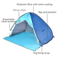 thumbnail image 3 of Graflsoa Instant Pop-Up Tent with Mesh Windows, UV Protection & Water-Resistant Coating, Sky Blue & Blue, Fits 3-4 People, Ideal for Beach, Picnic, or Backyard Use, 3 of 6