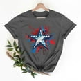 thumbnail image 2 of Axiiglly T Shirts for Women Flag Print Cotton Shirts Casual Crew Neck 4th of July T-Shirt Patriotic Graphic Tee Independence Day Short Sleeve Tops, 2 of 8