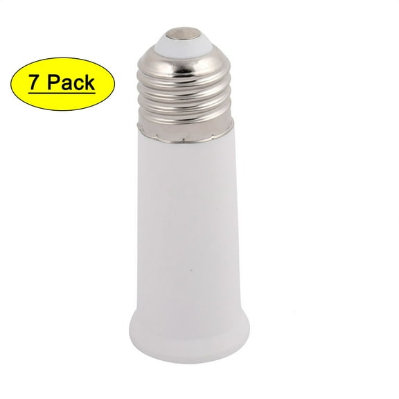 7 Pcs E27 to E27  Bulb Base Adapter Converter Light Socket Extension Holder