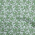 thumbnail image 1 of oneOone Viscose Jersey Green Fabric Floral Retro Sewing Craft Projects Fabric Prints By Yard 60 Inch Wide, 1 of 5