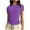 Purple2, variant on Short Sleeve Undershirt Top for Women Crew Neck T-Shirt Summer Solid Color Stretch Slim Casual Tees (Small, Purple)