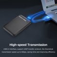 thumbnail image 3 of Boîtier de Disque Dur USB3.0 2.5 Pouces Externe HDDSSD Transmission Haute Vitesse Design Sans Outil Coque ABS Rouge Rouge, 3 of 7