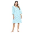 thumbnail image 2 of Casual Nights Women's Flannel Floral Long Sleeve Nightgown, 2 of 5