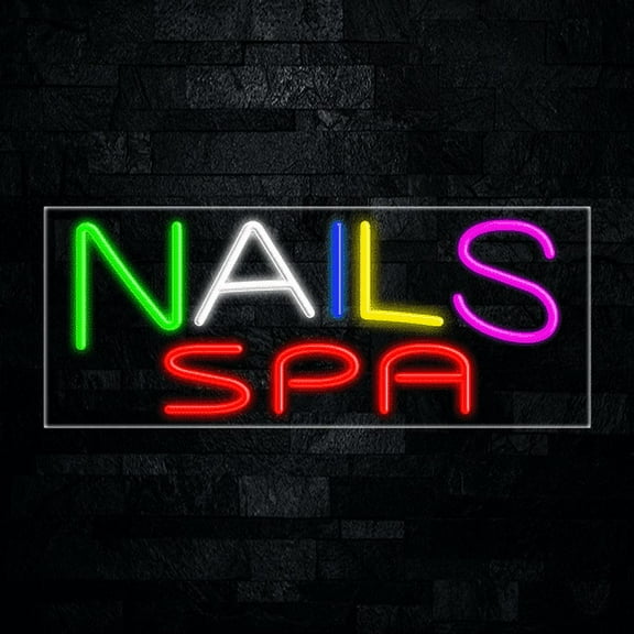 Nails Spa-LED Neon Sign 30"L x 12"H #30589