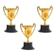 thumbnail image 1 of KLKCMS 3 Pieces Mini Trophies Small for Classroom Rewards Competitions Party Favors Bronze, 1 of 9
