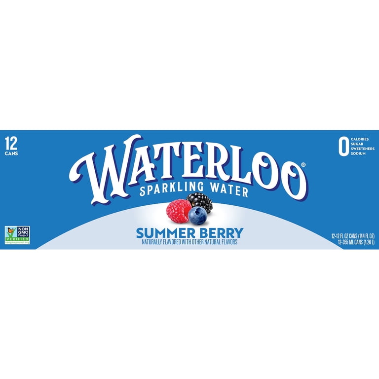 Waterloo Summer Berry Sparkling Water, 12 fl oz, 12 Pack photo 8