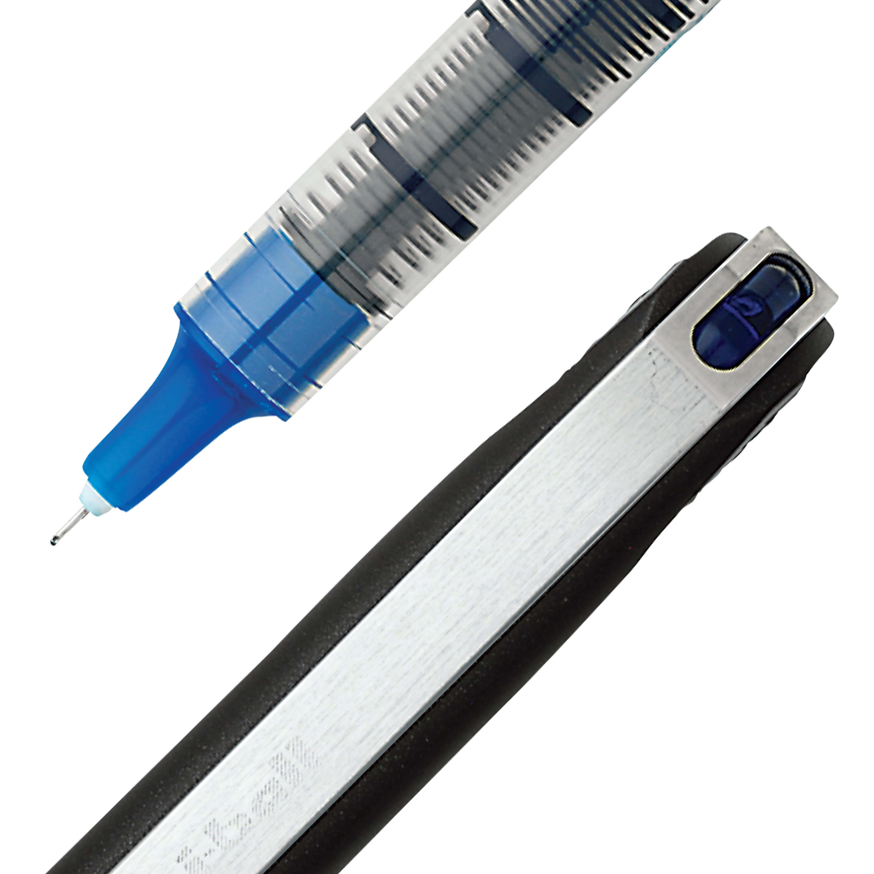 Blue Roller Ball Pens, 0.5 mm Needle Point –