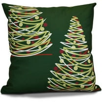 Simply Daisy 16" x 16" O Tannenbaum Geometric Print Pillow