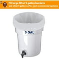 thumbnail image 2 of 100 Pack Cold Brew Coffee Filters 20x20 Commercial Filter Bags for 5 Gallon Buckets, 2 of 6