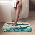 thumbnail image 4 of 1pc Two Whales on a Map Absorbent Non-Slip Bathroom Thickened Flannel Rug Decor,Soft,Quick Drying,Suitable For Indoor/outdoor Use,Bathrooms,Bedrooms,Kitchens,Terrace,Laundry Rooms,16"x24", 4 of 9