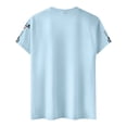 thumbnail image 3 of Havenx 250 Anniversary Usa Shirt for Men American Flag Design Crewneck Shirt Short Sleeve Fun Graphic T-Shirt Patriotic We the People 1776 Workout Tees,Light Blue 2XL, 3 of 4