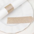 thumbnail image 2 of Efavormart 50 Pack Beige Glitter Paper Napkin Rings, Disposable Napkin Holders - 1.5", 2 of 5
