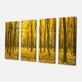 thumbnail image 2 of Forêt d'Automne Jaune Vif - Art Moderne sur Toile, 2 of 3