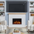 thumbnail image 5 of Real Flame Marshall 49" Slim Electric Fireplace in White, 5 of 9