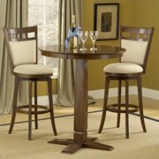 Hillsdale Dynamic Designs 3 Piece Pub Table Set with Jefferson Stools by Hillsdale Furniture