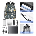 thumbnail image 6 of Lsque Flowers and Bee Classic Casual Backpack - Large Capacity Water-Resistant Backpack for School, Work, Travel, and Outdoor Activities, 6 of 8
