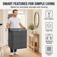 thumbnail image 5 of FAJHHA Adult Moving Bags Extra Large Closet Organizer, Gray, 3 Pack, L, 5 of 7