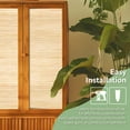 thumbnail image 6 of Art3dwallpanel 48'' x 96'' Natural Bamboo Wall Panel for Interior Wall Décor for Living Room, Bedroom,Carbonized, 6 of 10