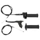 thumbnail image 1 of Kit de cable de mango de freno de acelerador de 7/8 pulgadas, reemplazo de textura negra mate para moto de cross de 4 tiempos de 50cc, 90cc, 110cc, 125c Jadeshay A, 1 of 8