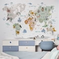 thumbnail image 2 of Mapa Del Mundo LADIGASU Extraíble Pelar y Pegar Grandes Calcomanías de Pared para Niños, 2 of 5