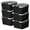 Black/Gray, variant on Life Story 55 Qt Stackable Storage Bin, Heavy Duty Lidded Container, Black/Gray, 6 Pack