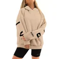 thumbnail image 3 of Sudaderas De Mujer Afelpada Moda Casual Hoodie Con Capucha, 3 of 7