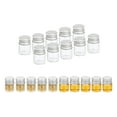thumbnail image 1 of Frascos de vidrio claros de 5ml, paquete de 20 frascos de muestra de líquido pequeños con tapas de tornillo, botellas a prueba de fugas, frascos vacíos, contenedor de polvo, plateado, 1 of 6