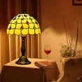 thumbnail image 4 of Orinova Tiffany Style Table Lamp Bedside Desk LED Lamp Shades Stained-Glass 18.1'' H Multi-Color, 4 of 8