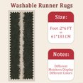 thumbnail image 6 of 2x6 FT Kitchen Runner Rugs Non Skid Washable, Faux Wool Rug Runners for Hallways Bathroom Carpet Runner, Soft Indoor Modern Floor Rug for Entryway Laundry Room, 6 of 11
