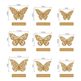thumbnail image 4 of 144 pcs Decoracion Mariposas 3D Para Pared Malubero Color Oro Rosa Mariposas Decorativas, 4 of 5