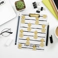 thumbnail image 6 of FMSHPON Gliiter Pineapples Clipboard Hardboard Wood Nursing Clip Board and Pull for Standard A4 Letter 13x9 inches, 6 of 7