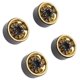 thumbnail image 4 of 4pcs Beadlock Wheels 1in Deep Groove Universal For Traxxas Atv Rc Car Body Parts With Screws Gold, 4 of 5
