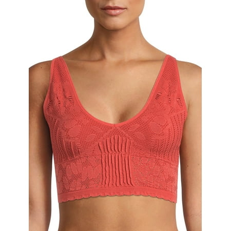 

No Boundaries Juniors Textured V-Neck Longline Brami