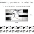 thumbnail image 2 of （Black White,24pcs），Kitchen and Bathroom Stickers，Decorative Adhesive Wall Sticker for Cement Tiles，Adhesive for Wall Tiles for Bathroom or Kitchen Sticker, 2 of 5