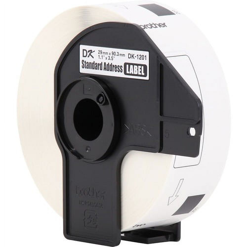 Brother Address Label White - Paper - 400 / Roll - 1200 Total Label(s)